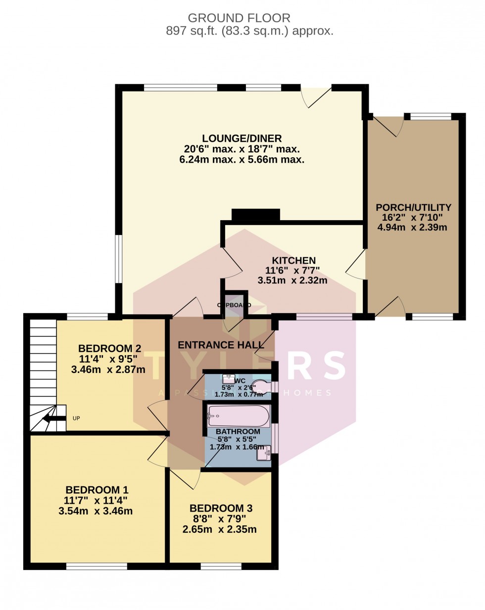 Floorplan for Willingham, Cambridge, Cambridgeshire