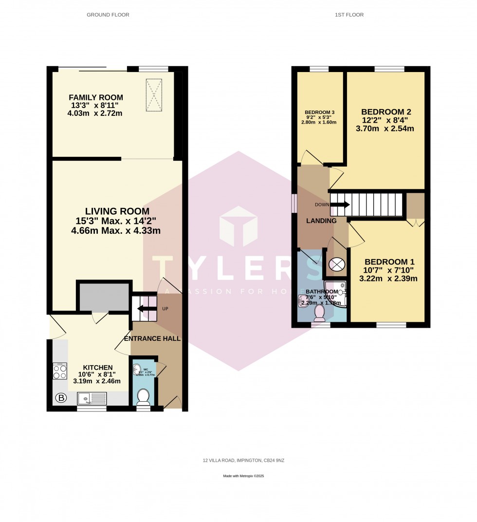 Floorplan for Impington, Cambridge, Cambridgeshire