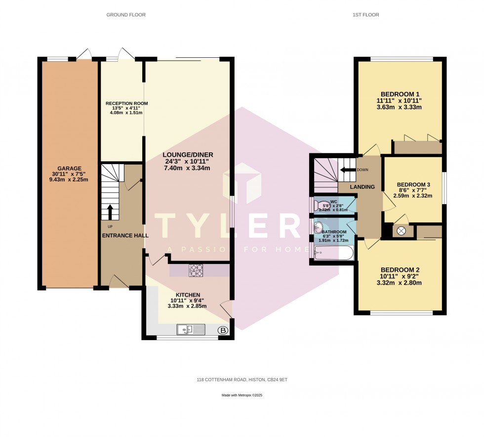 Floorplan for Histon, Cambridge, Cambridgeshire