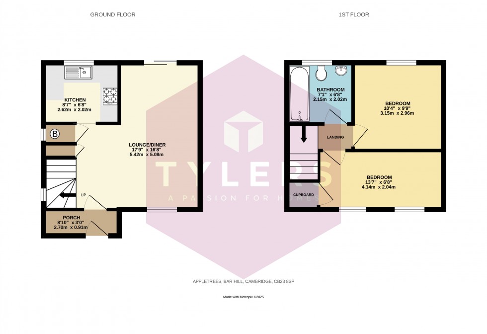 Floorplan for Bar Hill, Cambridge, Cambridgeshire