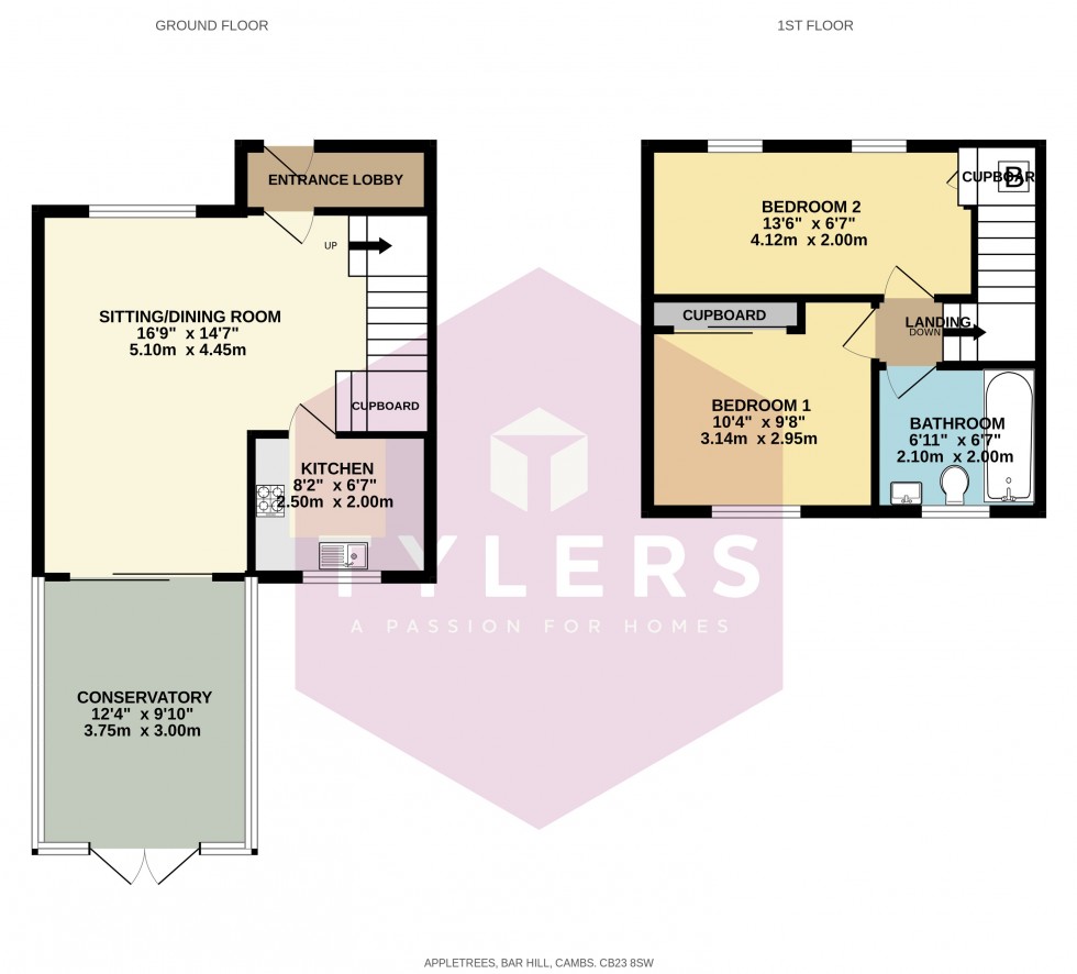 Floorplan for Bar Hill, Cambridge, Cambridgeshire