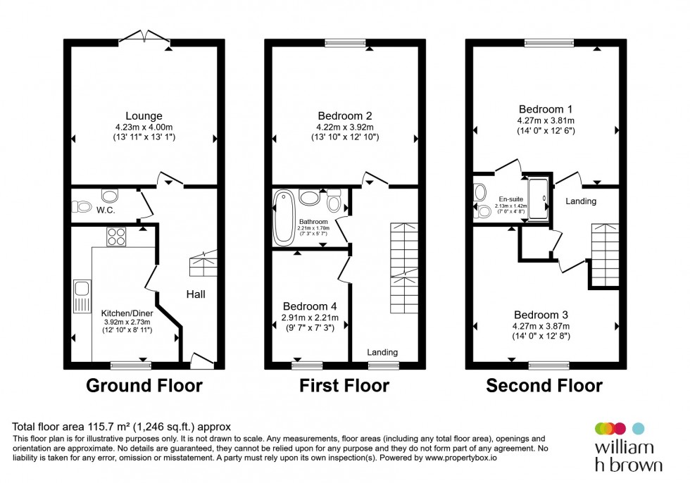 Floorplan for Withersfield, Haverhill, Suffolk