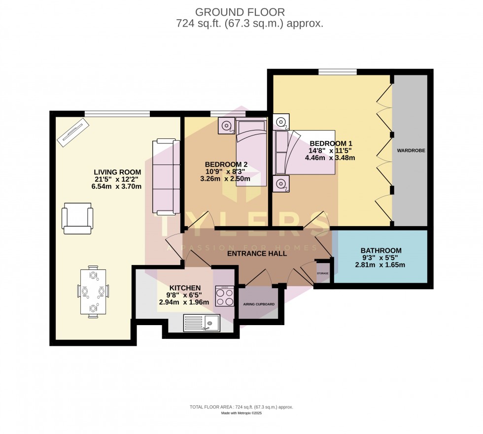 Floorplan for Cambridge, Cambridgeshire