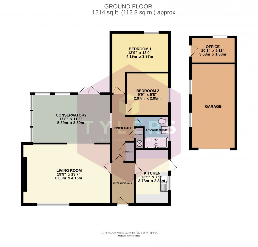 Floorplan for Barton, Cambridge
