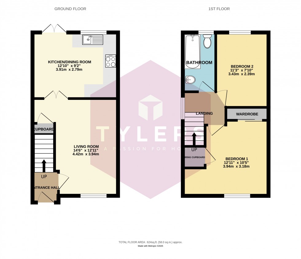 Floorplan for Heasman Close, Newmarket