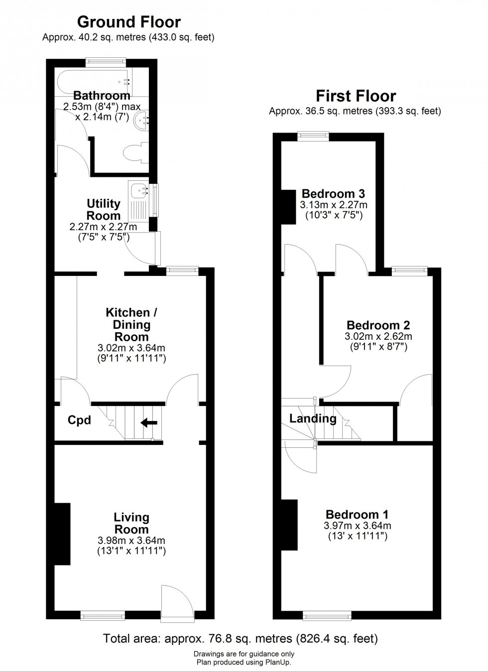 Floorplan for Lowther Street, Newmarket, Suffolk