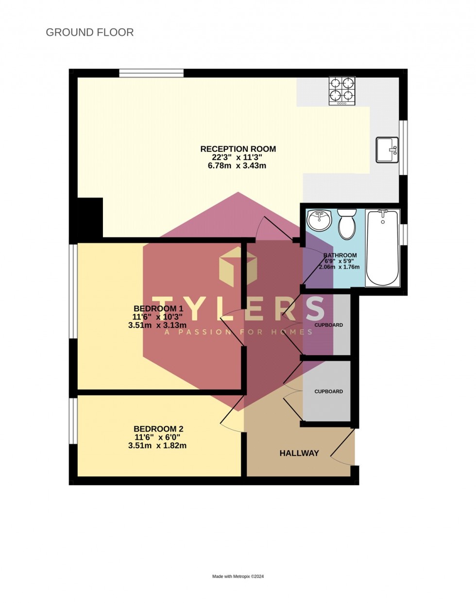 Floorplan for Willingham, Cambridge, Cambridgeshire