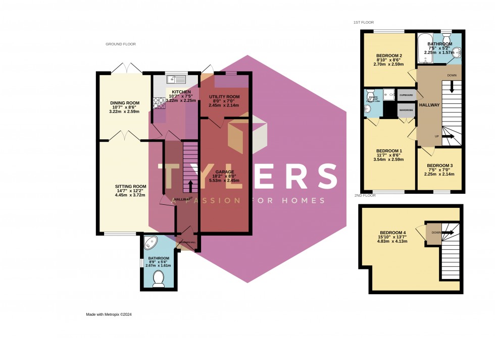 Floorplan for Fulbourn, Cambridge, Cambridgeshire