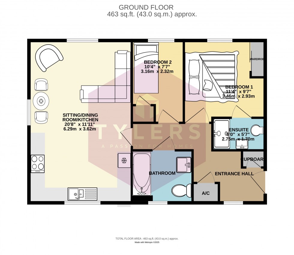 Floorplan for Kentford, Newmarket, Suffolk