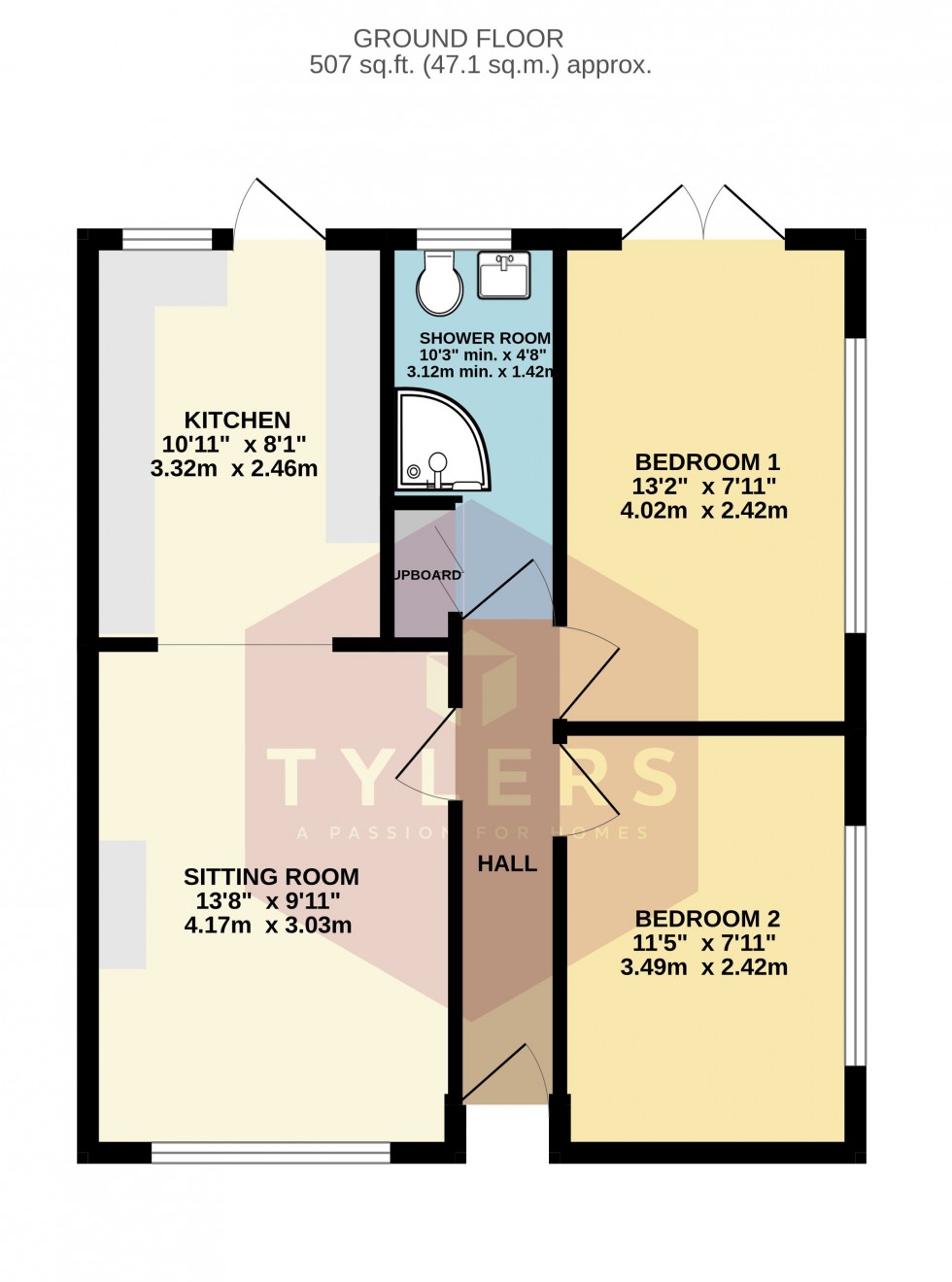 Floorplan for Oakington, Cambridge, Cambridgeshire