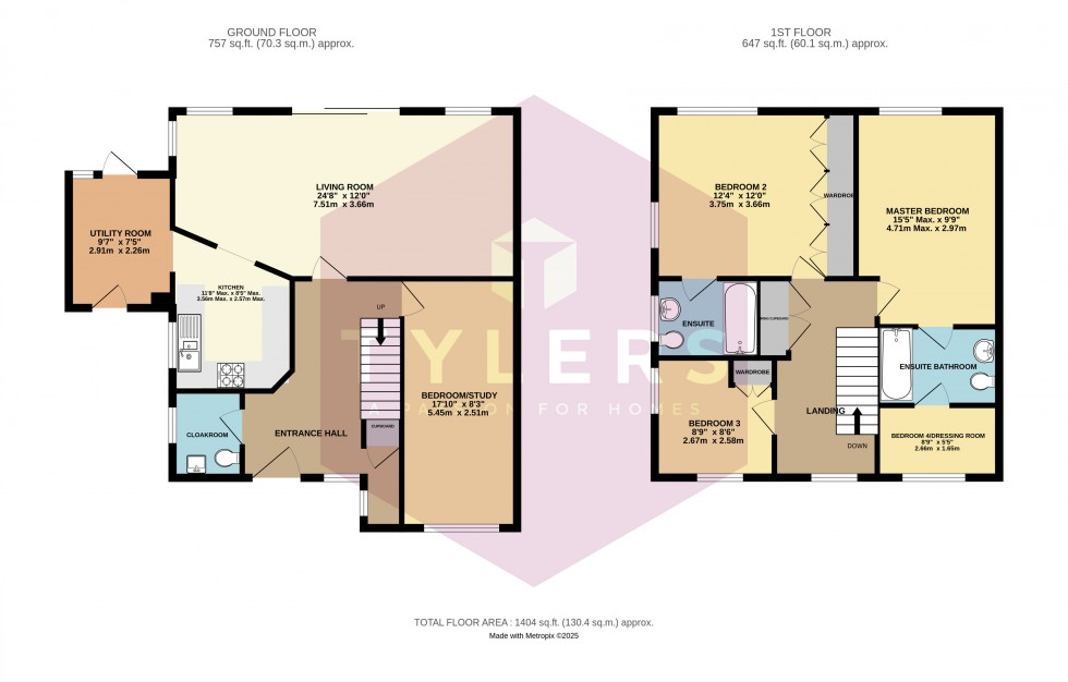Floorplan for Girton, Cambridge, Cambridgeshire